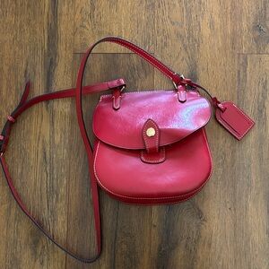 Dooney & Bourke Red Leather Crossbody Bag